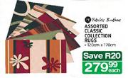 Fetakis Brothers Assorted Classic Collection Rugs-120cmx170cm Each
