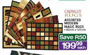 Crossley Rugs Assorted Modern Magic Rugs-80cmx120cm Each