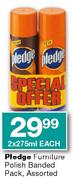 Pledge Furniture Polish-2*275ml