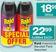 Raid Insecticide Banded Pack-2*300ml