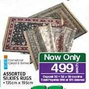 Assorted Silkies Rugs-135cm X 195cm Each