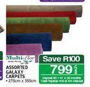 Assorted Galaxy Carpets-275cm X 355cm Each
