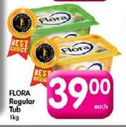 Flora Regular Tub- 1kg Each