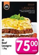 M Beef Lasagne- 1.5kg Each