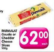 Parmalat Gouda Or Cheddar Cheese Slices - 900g Each