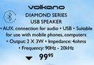Volkano Diamond Series USB Speaker