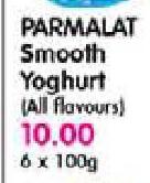  Parmalat Smooth Yoghurt(All Flavours)-6 x 100g Pack