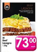 M Beef Lasagne-1.5Kg Each