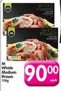 M Whole Medium Prawn-700g Each