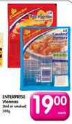 Enterprise Viennas(Red or Smoked)-500g Each