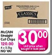 McCain Straight Cut Chips-2.5Kg Each