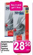 Meadowland Delight Dessert Topping-1L Each