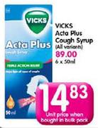 Vicks Acta Plus Cough Syrup-50ml Each