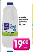 Clover Fresh Milk(Full Cream)-2L Each