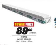 Nutec Fascia Boards-3.6mx225mmx10mm Per Sheet