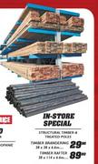 Structural Timber Brandering-38x38x6.6m