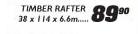 Structural Timber Rafter-38x114x6.6m