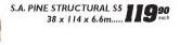 S.A.Pine Structural SS-38x114x6.6m-Each