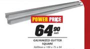 Square Galnanized Gutter-3600mmx100x75x04