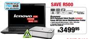 Lenovo G570 Notebook Debut Bundle Includes: Canon MP250 Inkjet Multifunction Printer