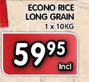 Econo Rice Long Grain-1 X 10Kg