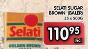 Selati Sugar Brown(Baler)-25 X 500g