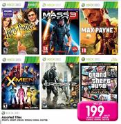 Xbox 360 Assorted Titles-Each