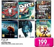 PS3 Assorted Titles-Each