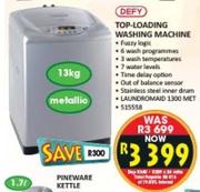 Defy Top-Loading Washing Machine-13kg(LAUNDROMAID 1300 MET)