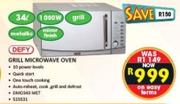 Defy Grill Microwave Oven-34Ltr(DMO343 MET)