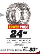 Galvanised Brickforce-75mm/150mmx2.2mmx20m