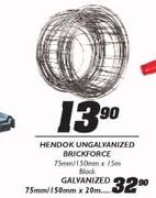 Hendok Ungalvanized Brickforce-75mm/150mmx15m