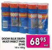 Doom Blue Death Multi Insect PWD (S/W)-10x100gm