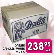Daelight Candles White-25x1's