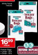 House Brand Freezer Bags Large-25's, Small-50's