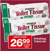 House Brand Enkellaag Toiletrolle-10's