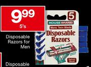 House Brand Disposable Razors For Man-5's