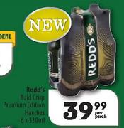 Redd's Bold Crisp Premium Edition Handles-6x330Ml Per Pack