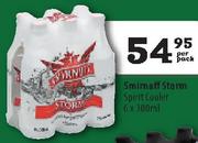 Smirnoff Storm Spirit Cooler-6x300Ml Per Pack
