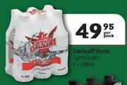 Smirnoff Storm Spirit Cooler-6x300Ml Per Pack