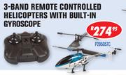 3-Band Remote Controlled Helicopters With Built-In Gyroscope (P295057C)