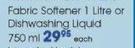 Clicks Sensitive Fabric Softener-1ltr Or Dishwashing Liquid-750ml Each