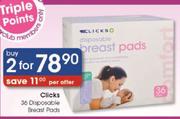 Clicks 36 Disposable Breast Pads-2's