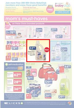 Clicks : You Pay Less, Baby Savings (25 Oct - 10 Nov 2013), page 8