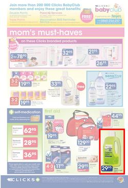 Clicks : You Pay Less, Baby Savings (25 Oct - 10 Nov 2013), page 8