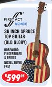 First Act 36 Inch Spruce Top Guitar(Old Glory) MG31903