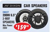 Dixon Car Speakers 200W 6.5" 2-Way Speakers Max Power 200W DN652T