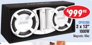 Dixon Bass Boxes 2x12" 1000W Magnets 40oz CP131205