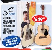 First Act 36 Inch Adam Levine Acoustic Guitar Pack AL363000