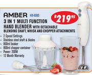 Amber 3 In 1 Multi Function Hand Blender HB-60BS